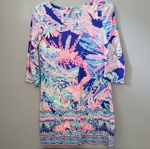 Lilly Pulitzer Bay Dress Sunset Safari Size Small